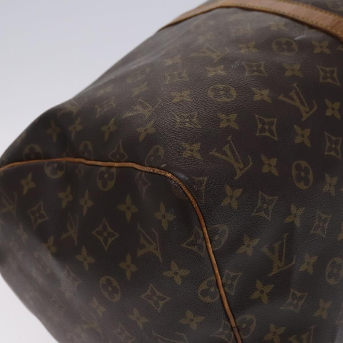 Louis Vuitton Keepall 55, Brown, Canvas, travel