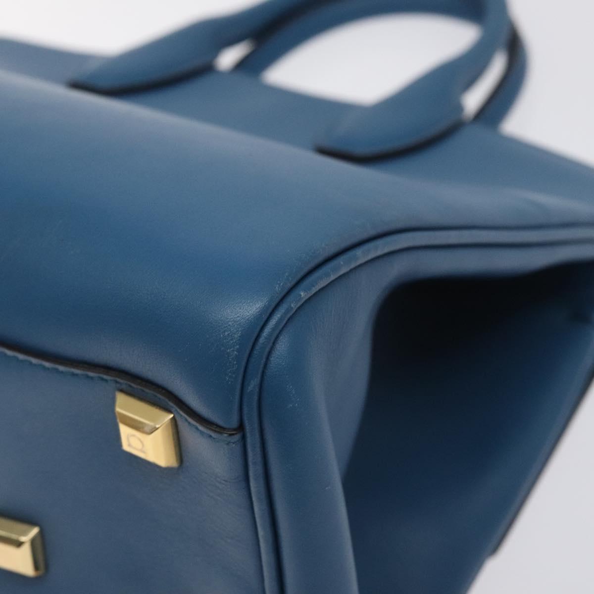 Salvatore Ferragamo Studio, Blue, Leather, handbag