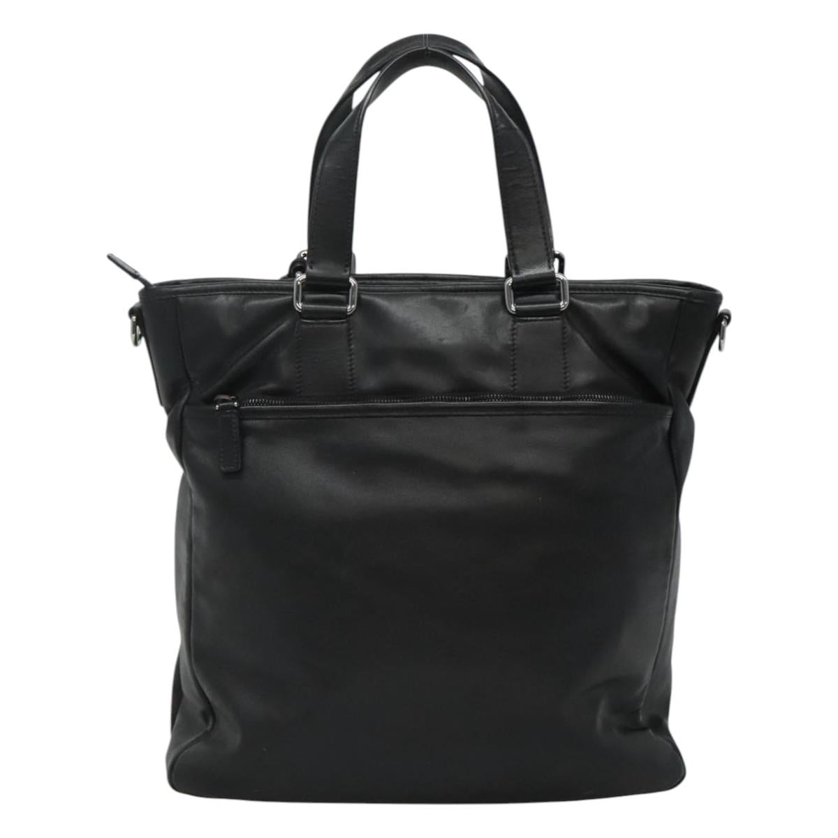 Prada, Black, Leather, tote