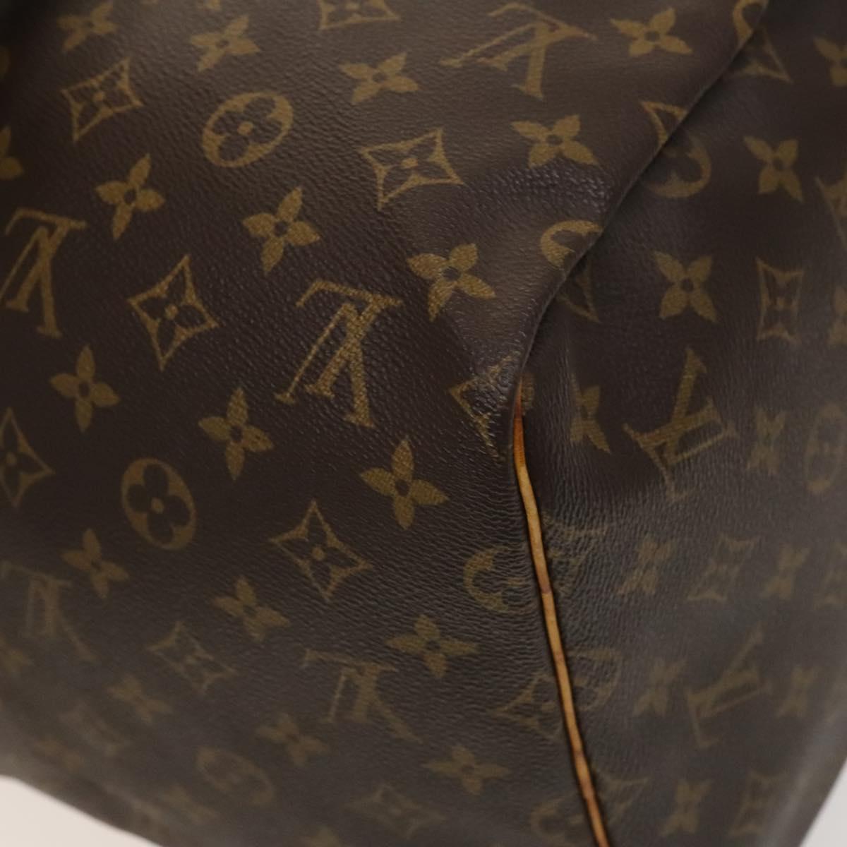 Louis Vuitton Keepall 55, Brown, Canvas, travel