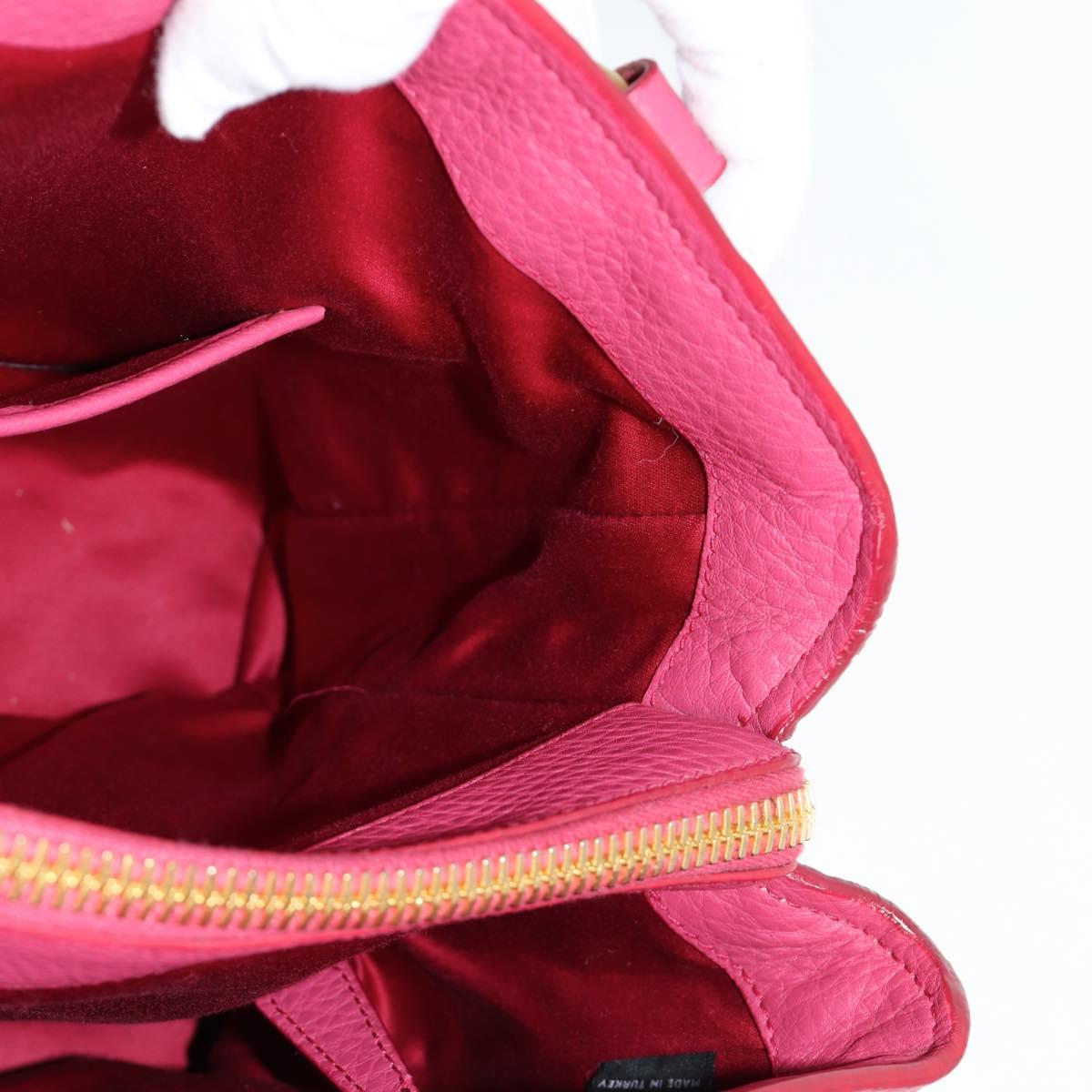 Miu Miu Vitello, Pink, Leather, tote
