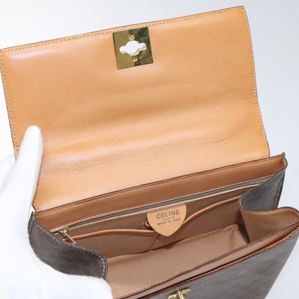 Céline Macadam, Brown, Canvas, handbag