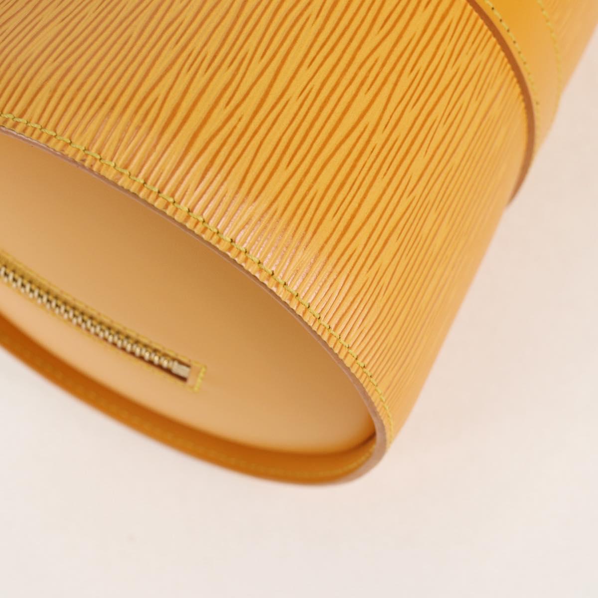 Louis Vuitton Soufflot, Yellow, Leather, handbag