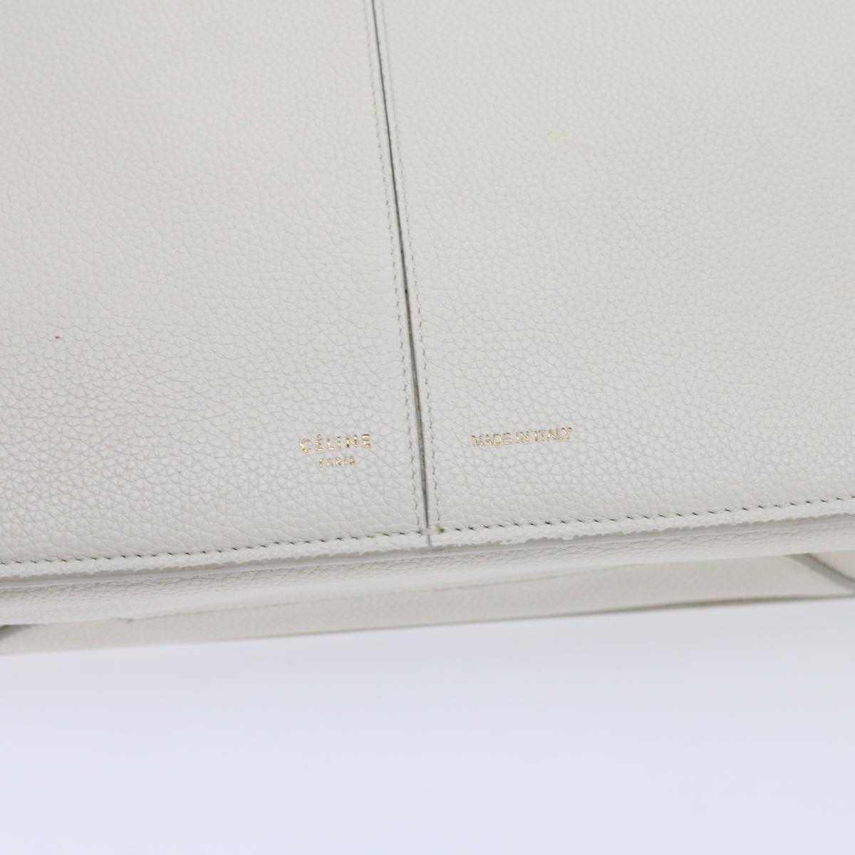 Céline -, White, Leather, shoulder