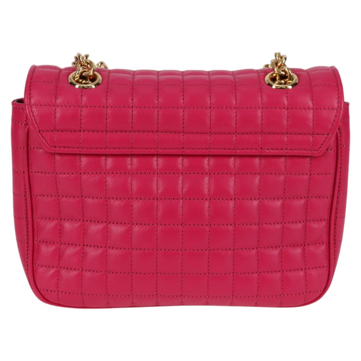 Céline C Bag, Pink, Leather, shoulder