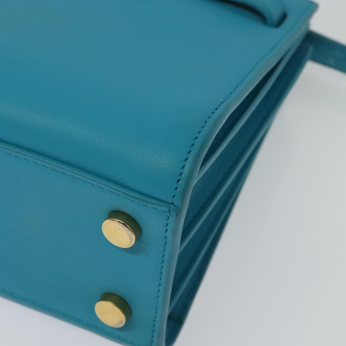 Yves Saint Laurent, Blue, Leather, handbag