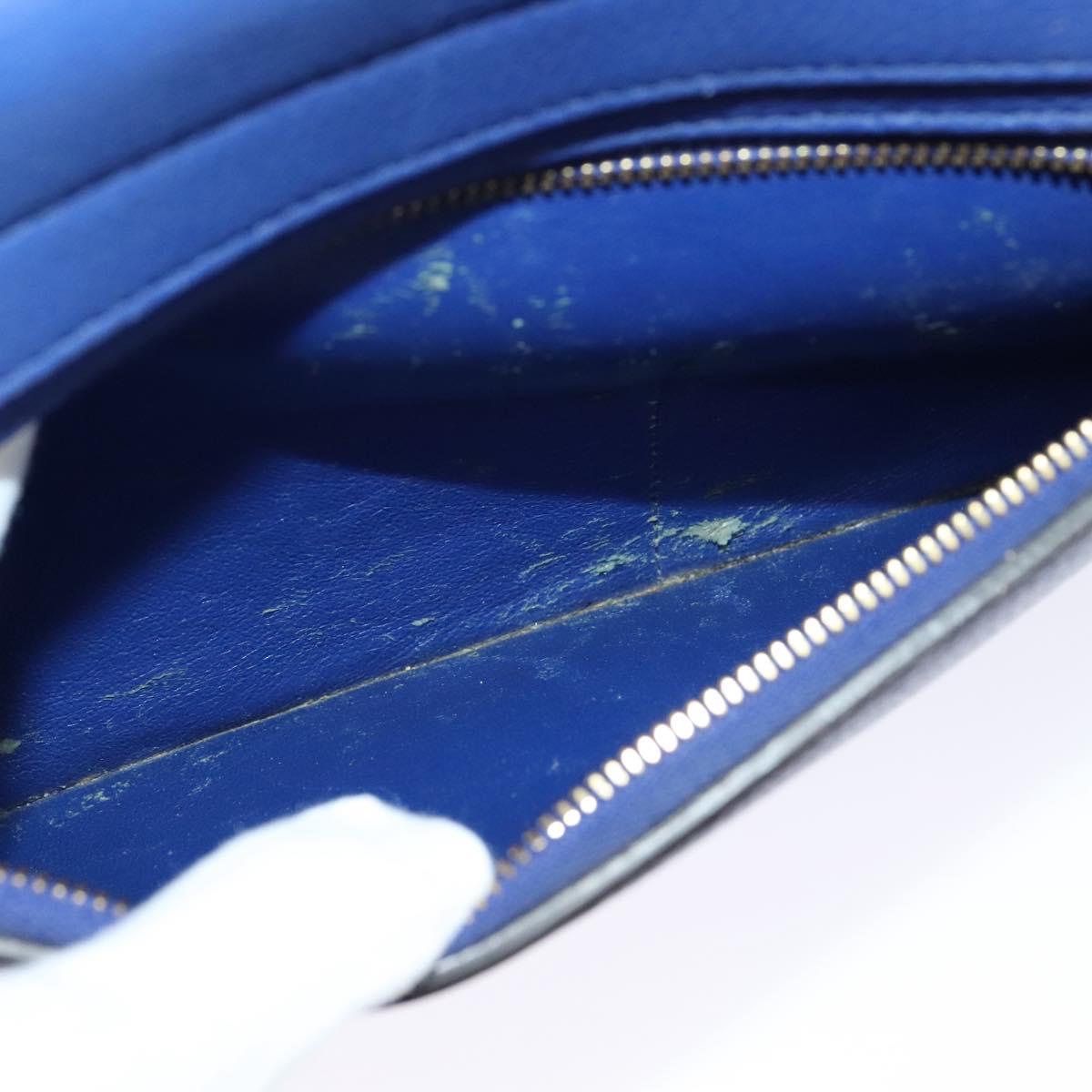 Céline Trapèze, Blue, Leather, handbag