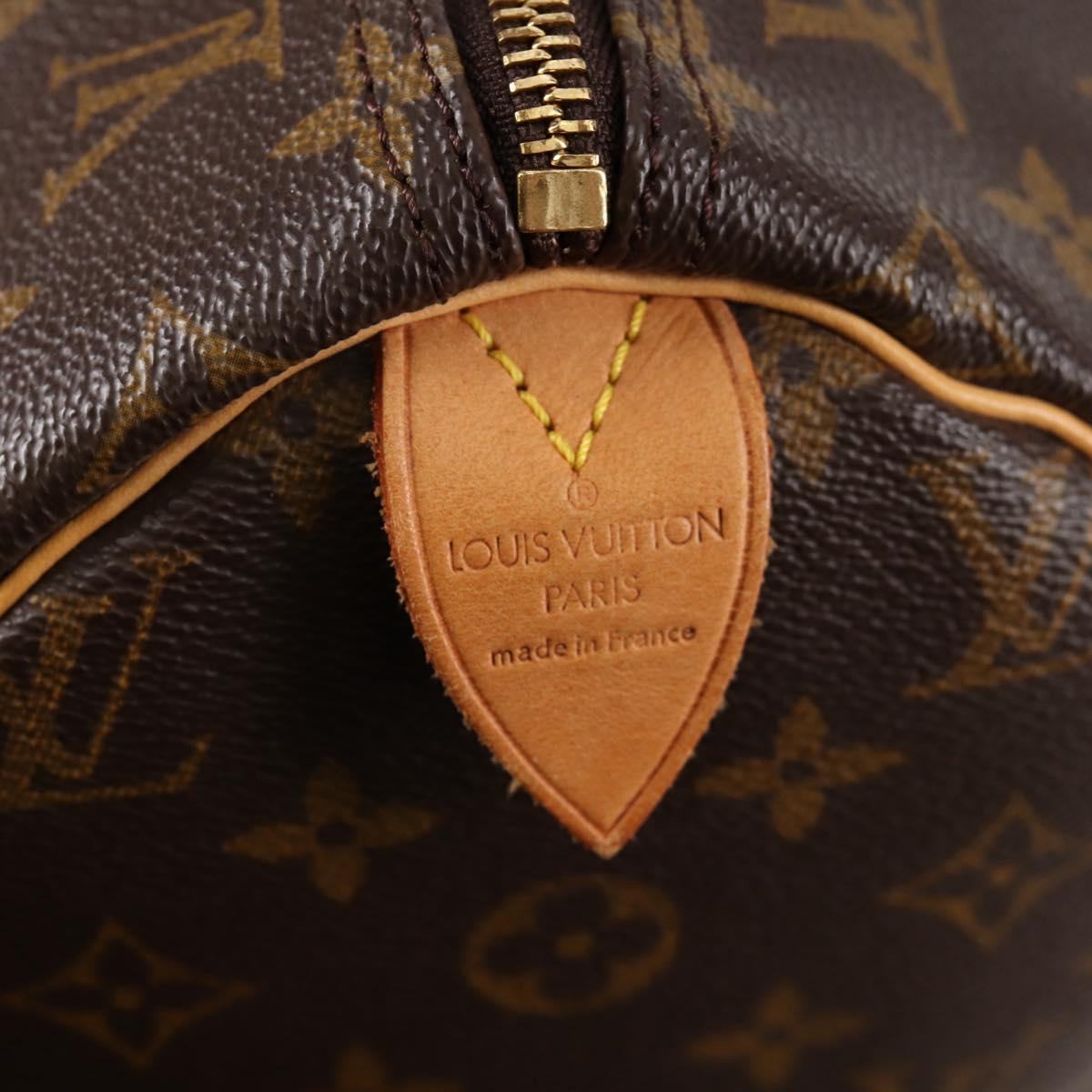 Louis Vuitton Speedy 40, Brown, Canvas, handbag