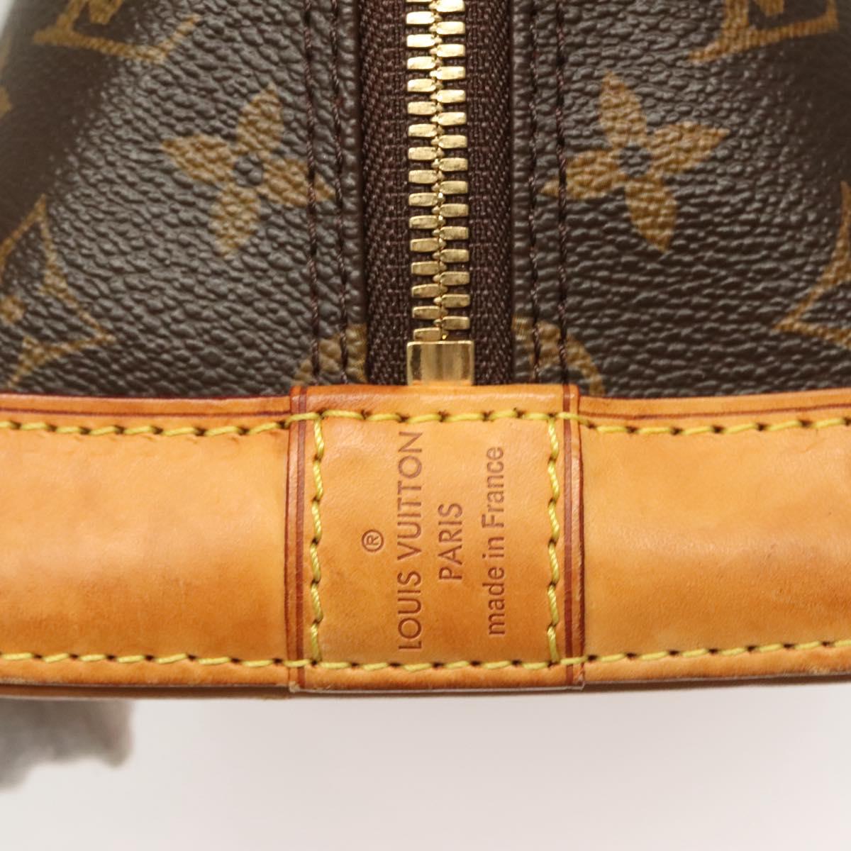 Louis Vuitton Alma, Brown, Canvas, handbag