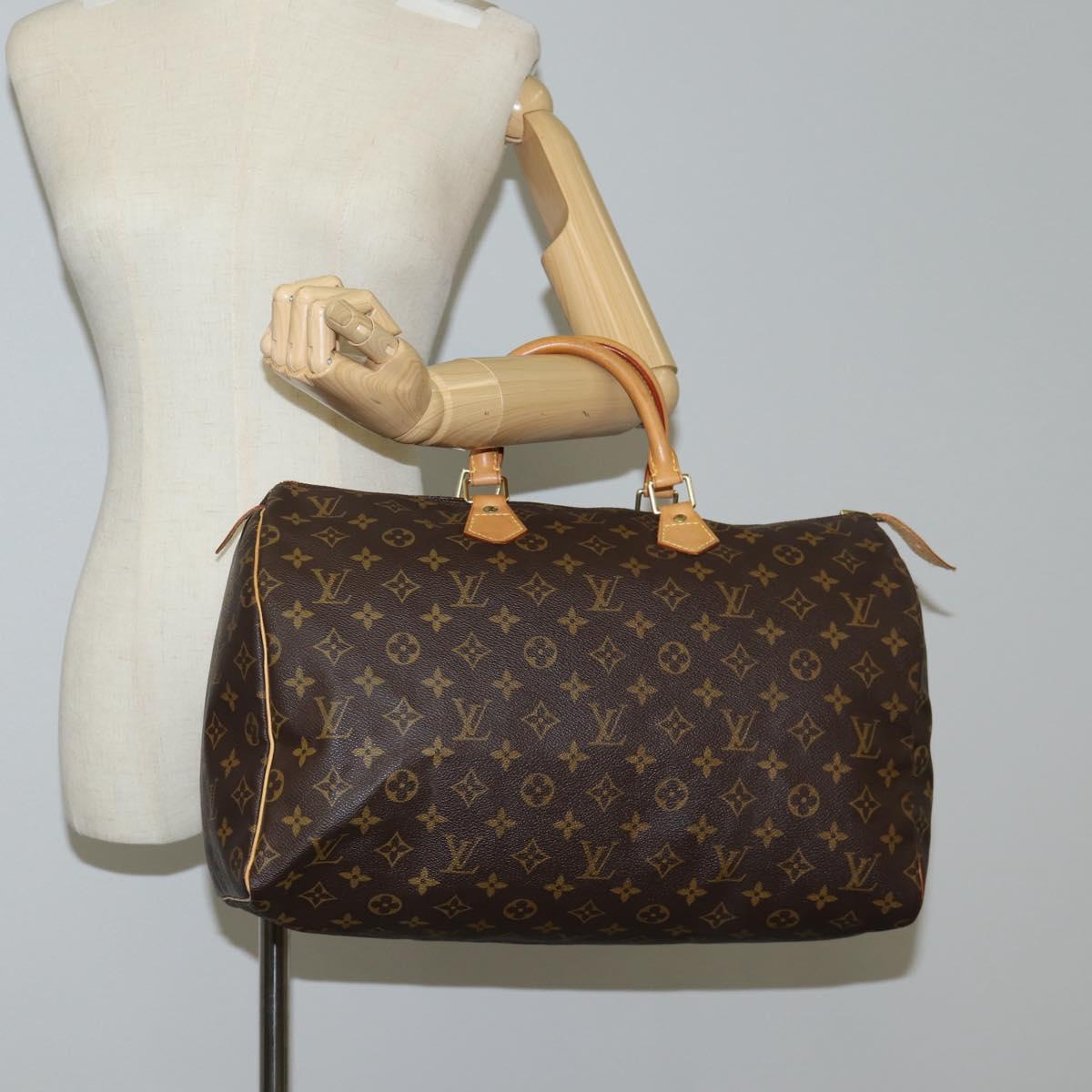 Louis Vuitton Speedy 40, Brown, Canvas, handbag