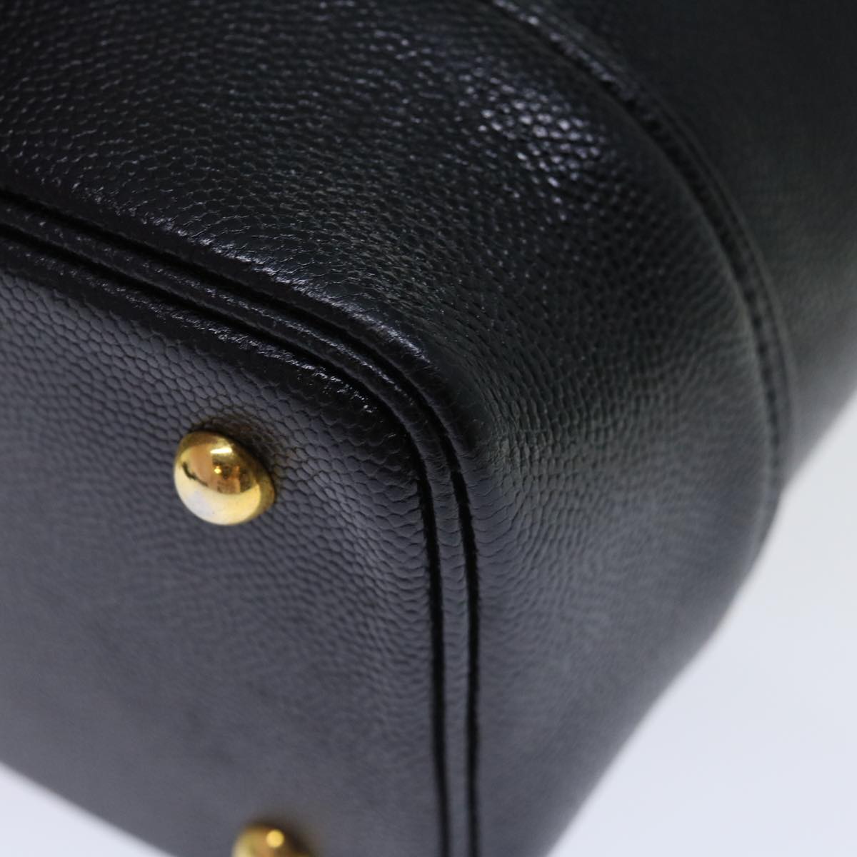 Versace Vanity, Black, Leather, handbag