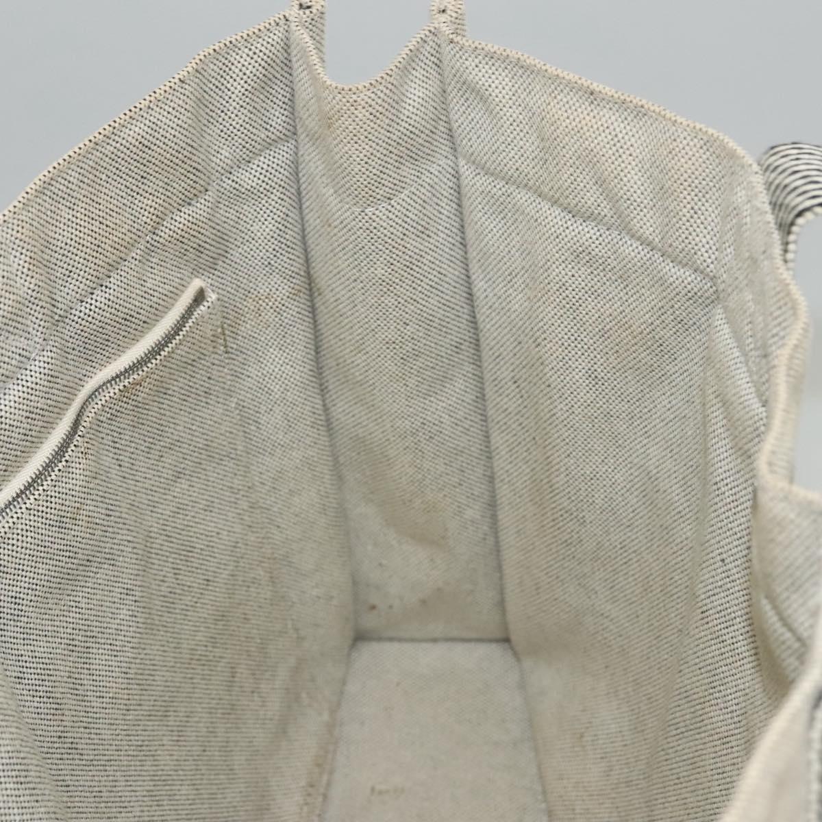 Hermès Fourre tout, Grey, Canvas, handbag