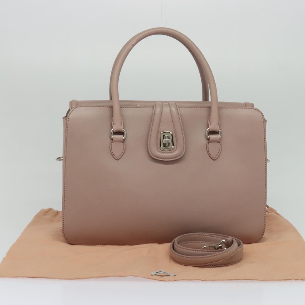 Miu Miu, Pink, Leather, handbag