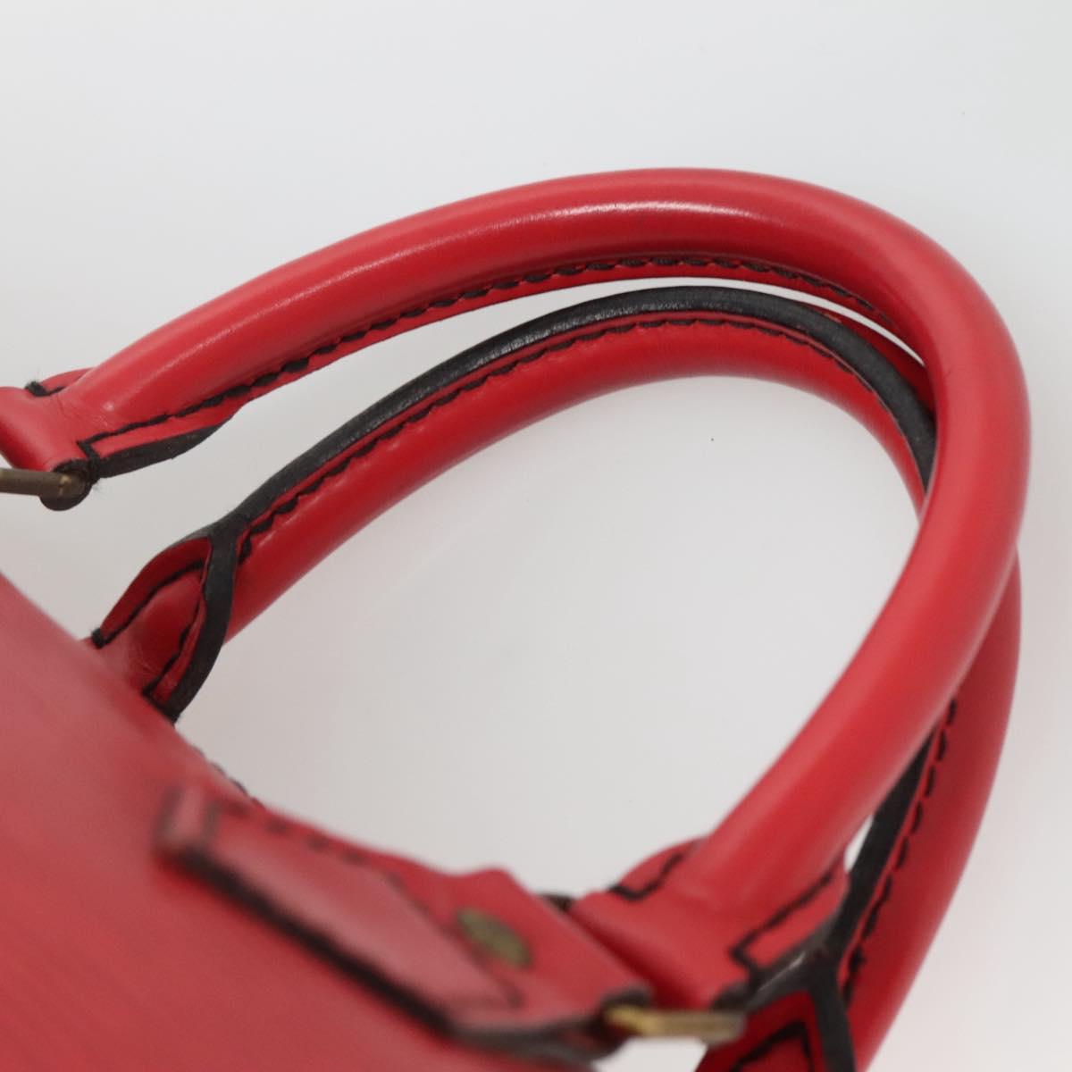Louis Vuitton Speedy 30, Red, Leather, handbag