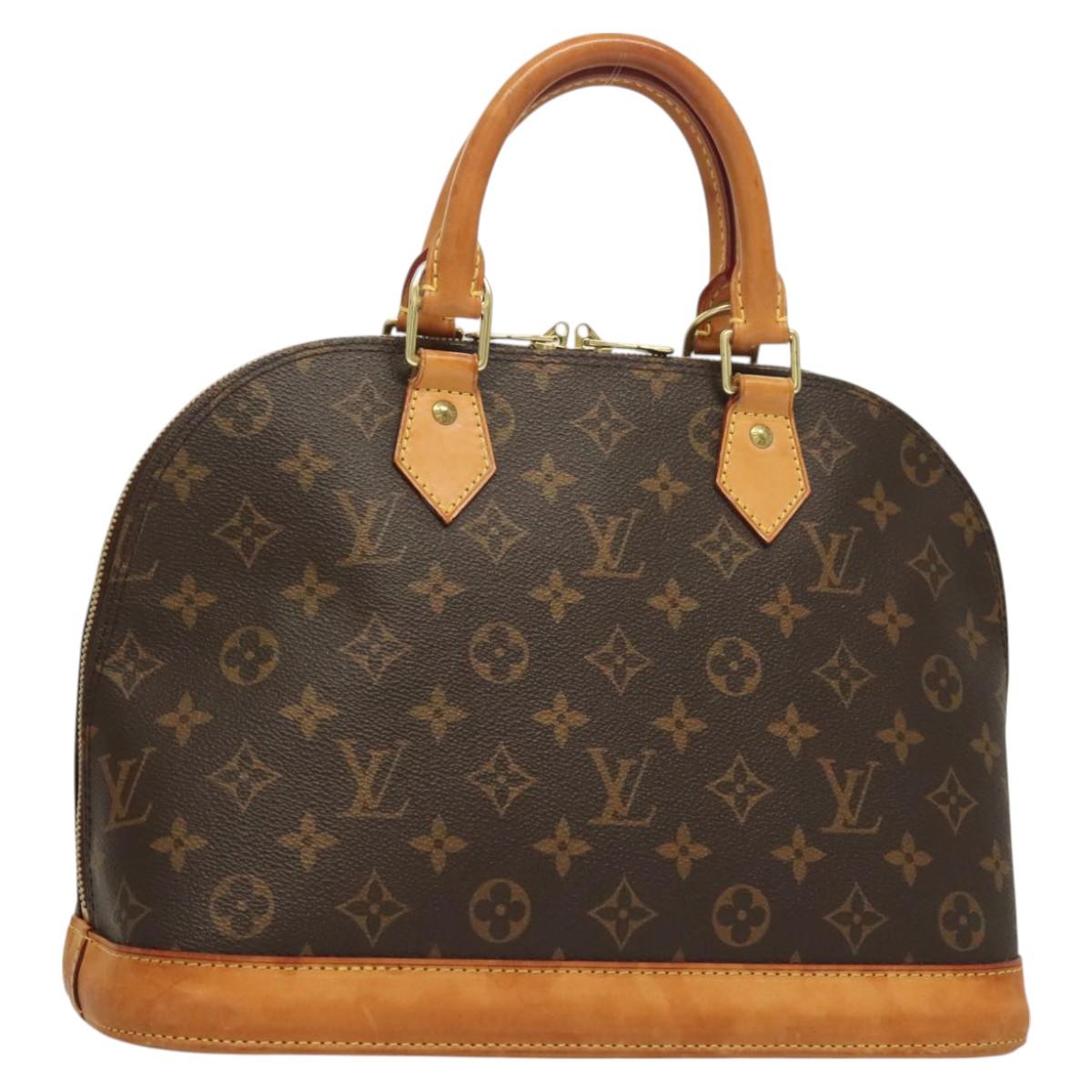 Louis Vuitton Alma, Brown, Canvas, handbag