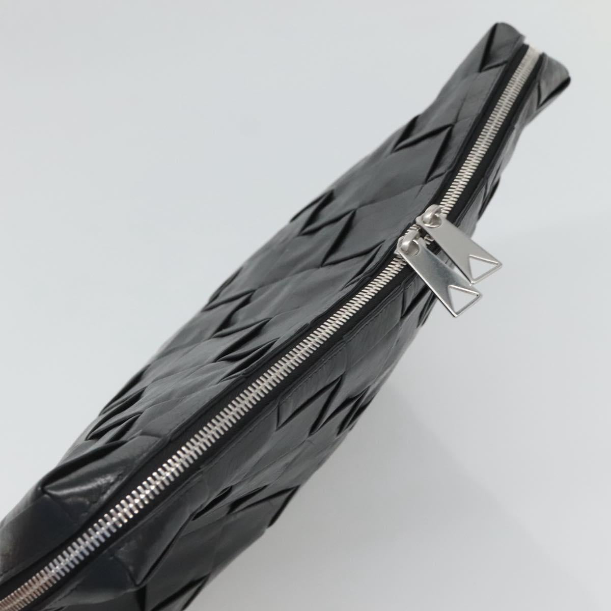 Bottega Veneta Intrecciato, Black, Leather, clutch