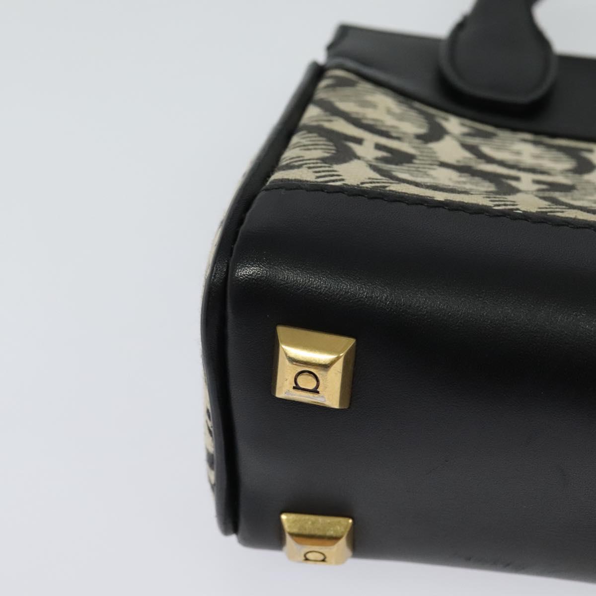 Salvatore Ferragamo Gancini, Black, Leather, handbag