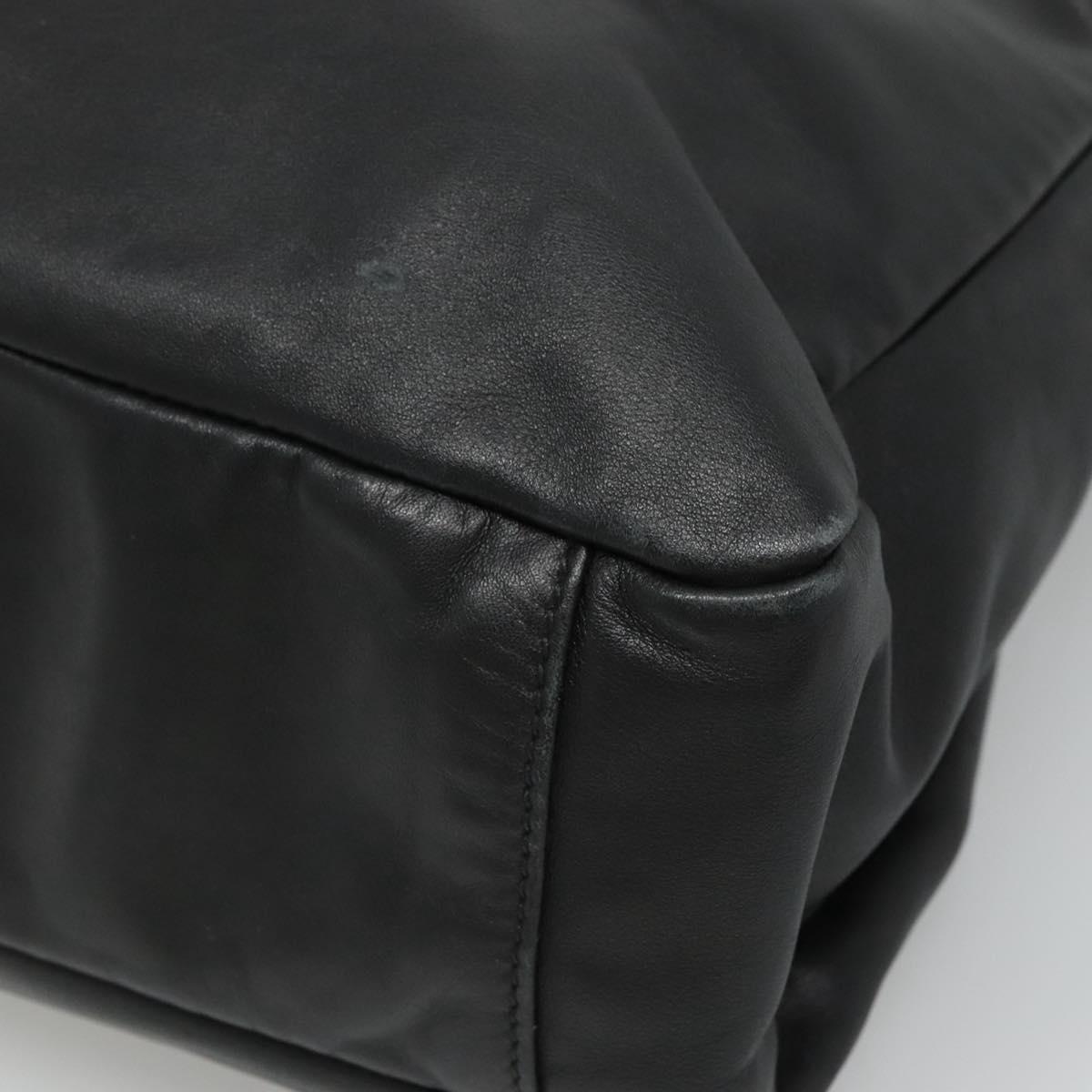 Prada, Black, Leather, tote