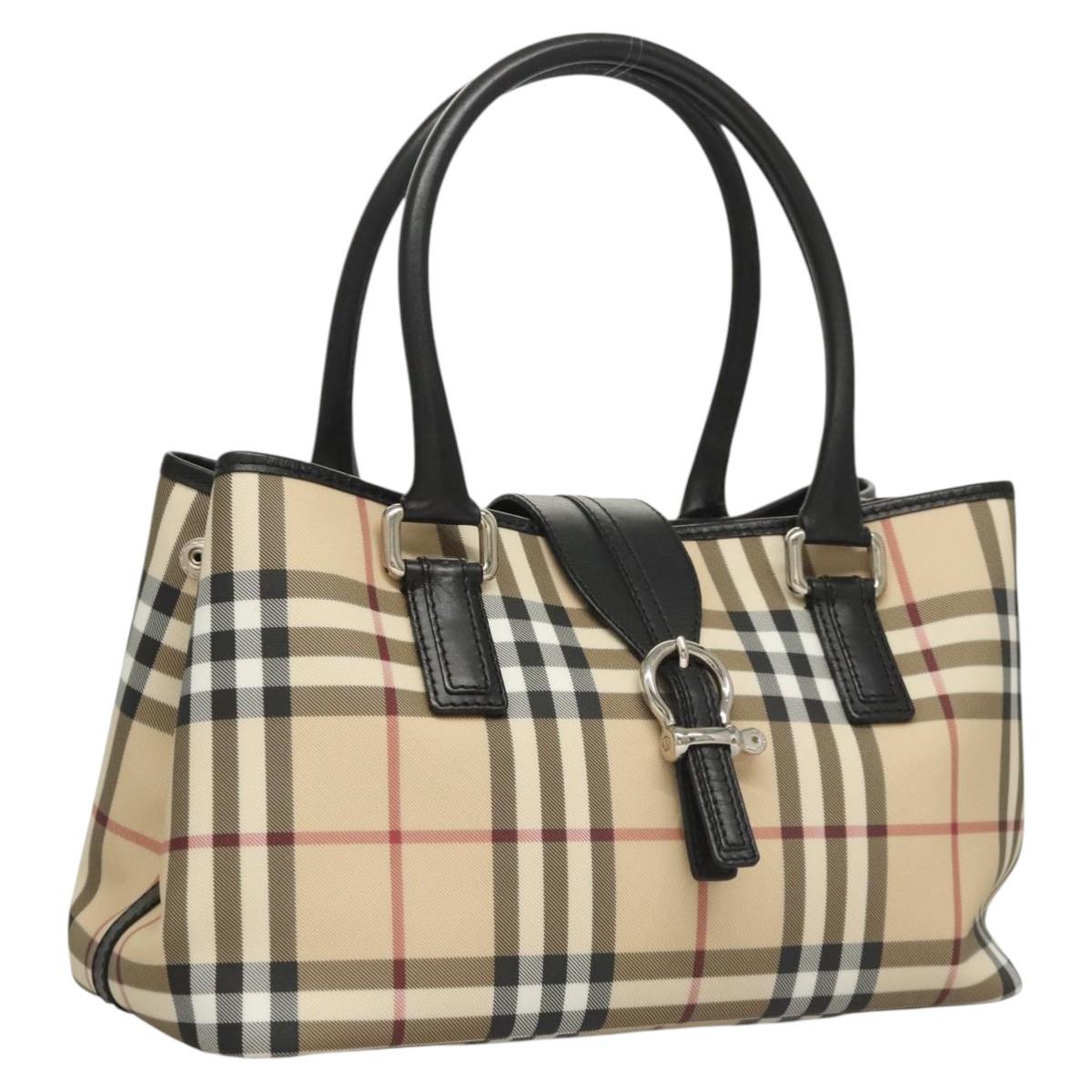 Burberry Nova Check, Beige, Canvas, tote