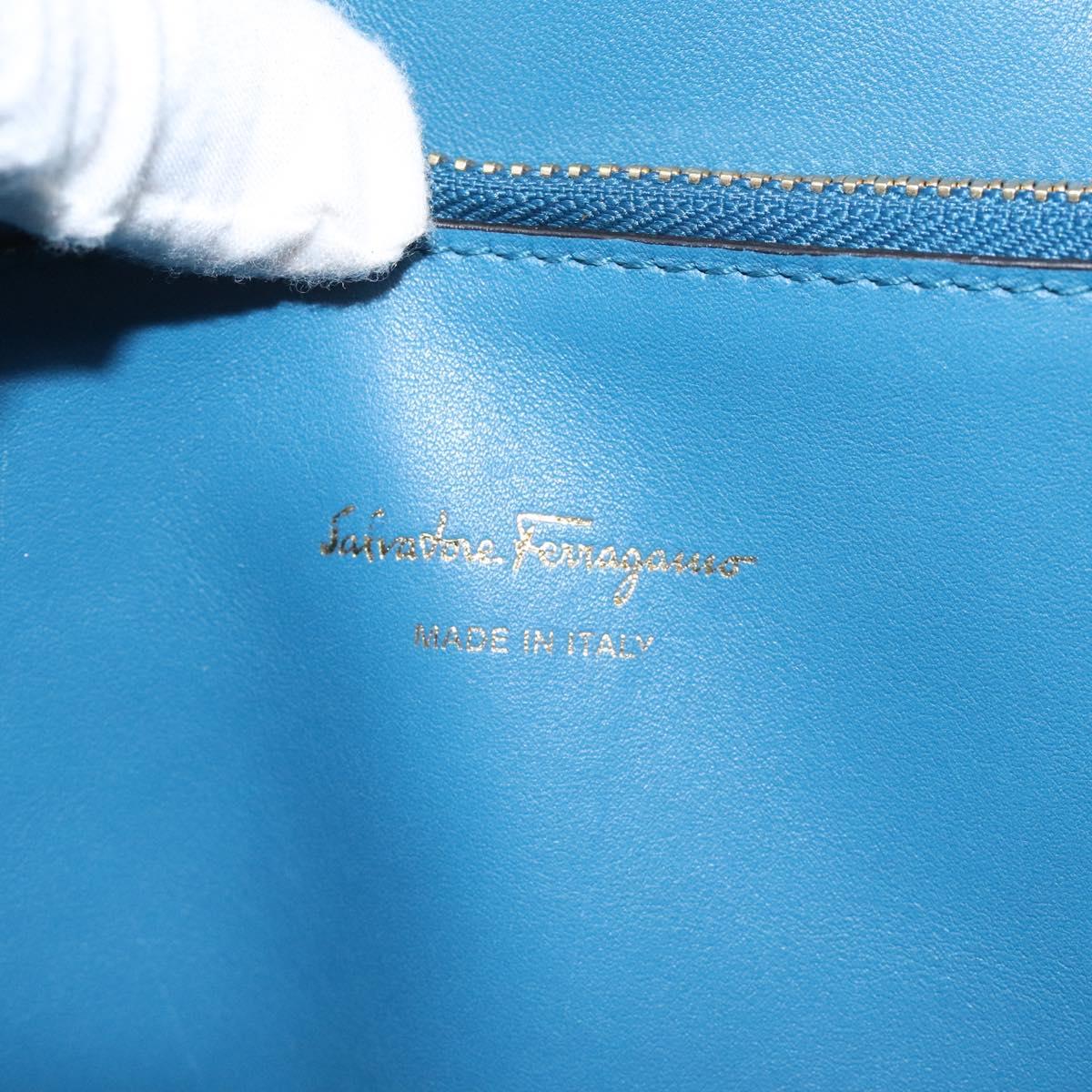 Salvatore Ferragamo Studio, Blue, Leather, handbag
