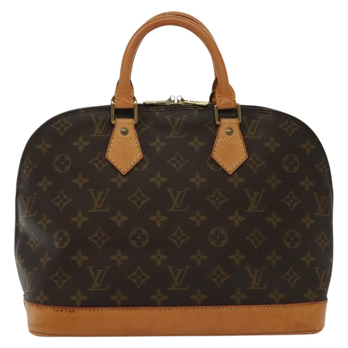 Louis Vuitton Alma, Brown, Canvas, handbag