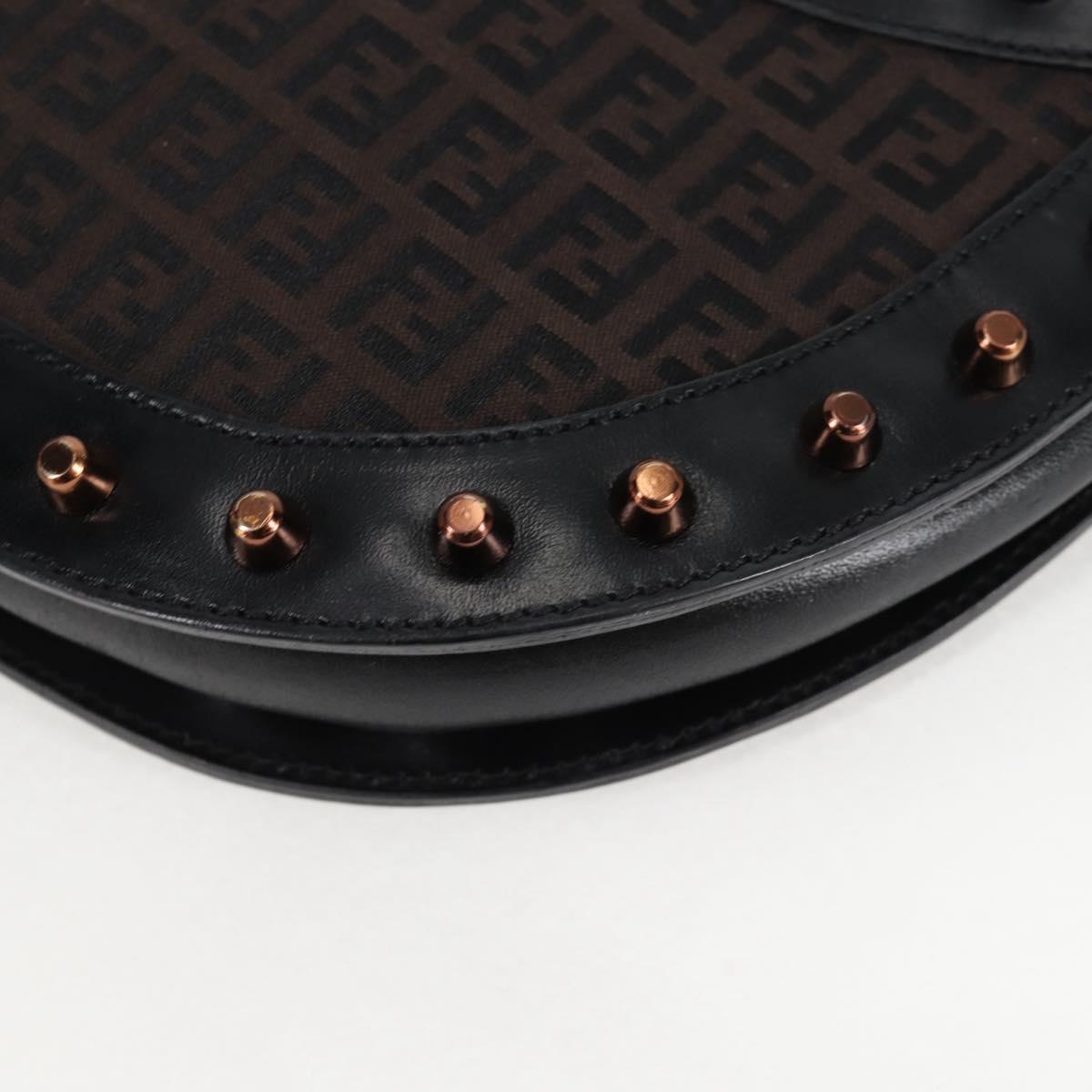 Fendi, Black, Canvas, shoulder