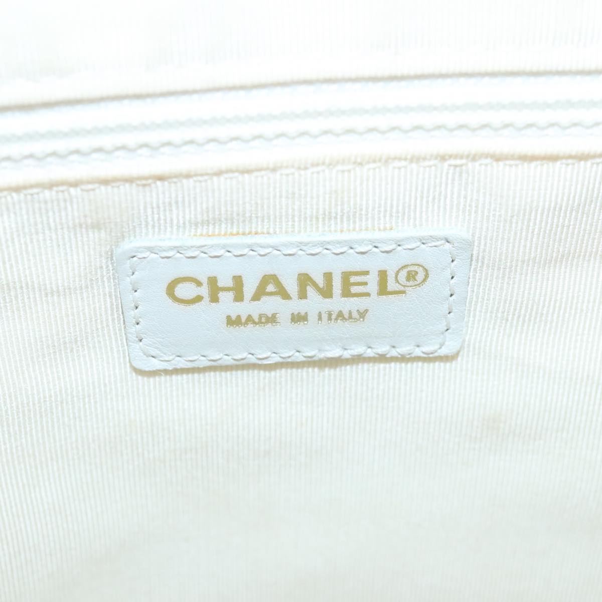 Chanel Wild stitch, White, Leather, handbag