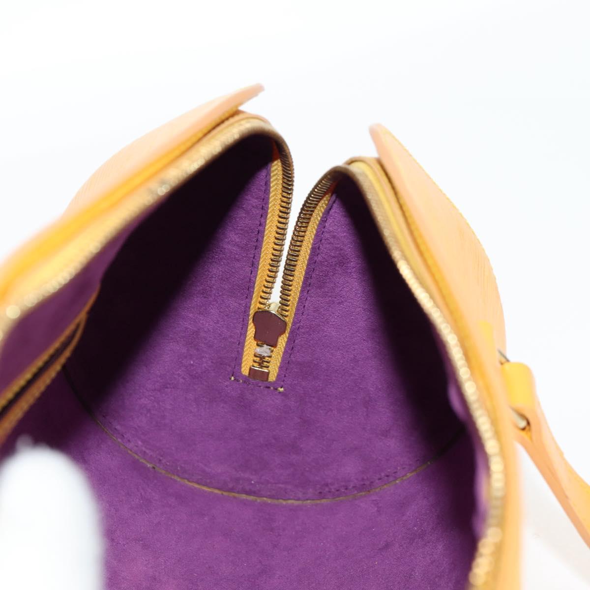 Louis Vuitton Soufflot, Yellow, Leather, handbag