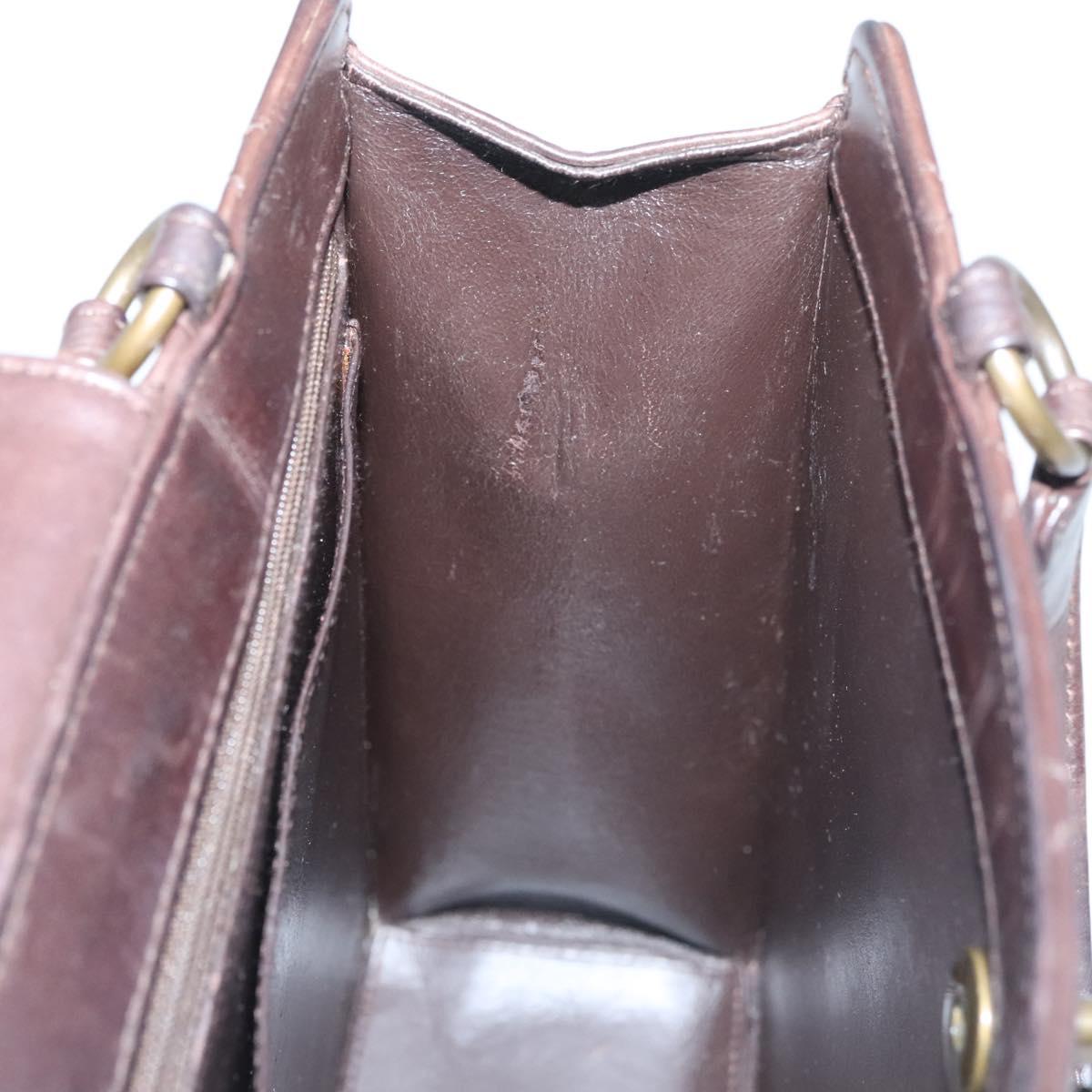 Chanel Coco Mark, Brown, Leather, handbag