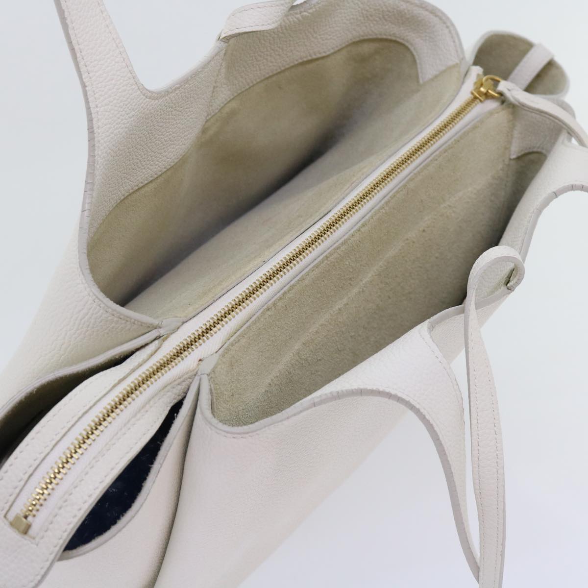 Céline -, White, Leather, shoulder
