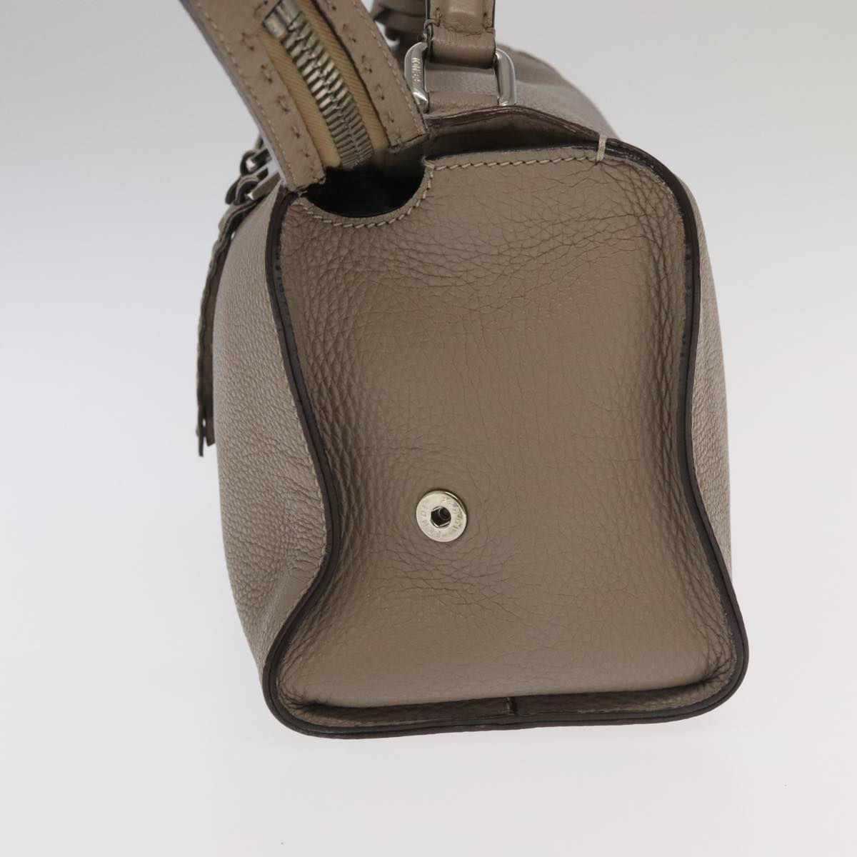 Fendi Lei Selleria, Beige, Leather, handbag