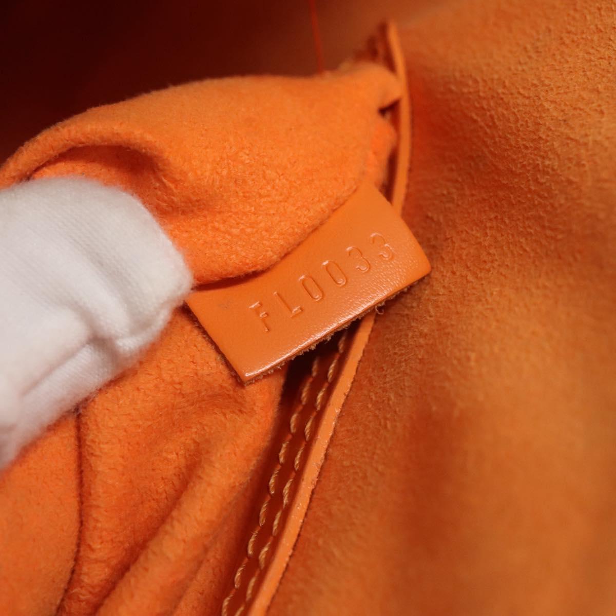 Louis Vuitton Alma, Orange, Leather, handbag