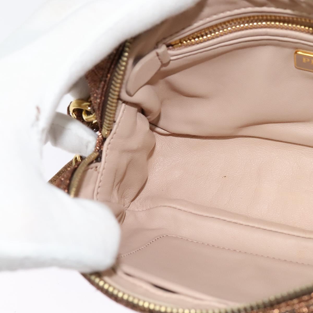 Prada, Brown, Canvas, shoulder