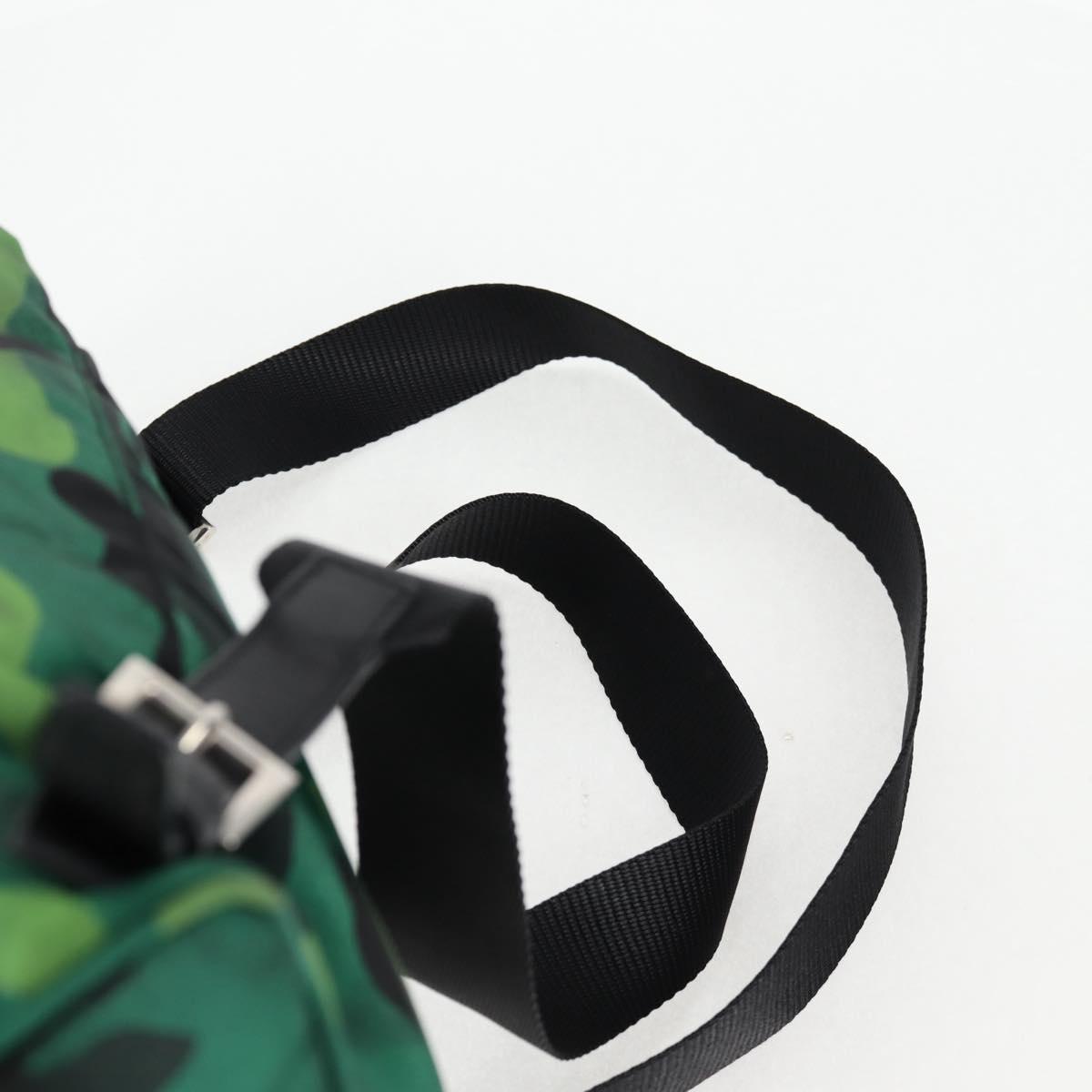 Prada, Green, NYLON, backpack