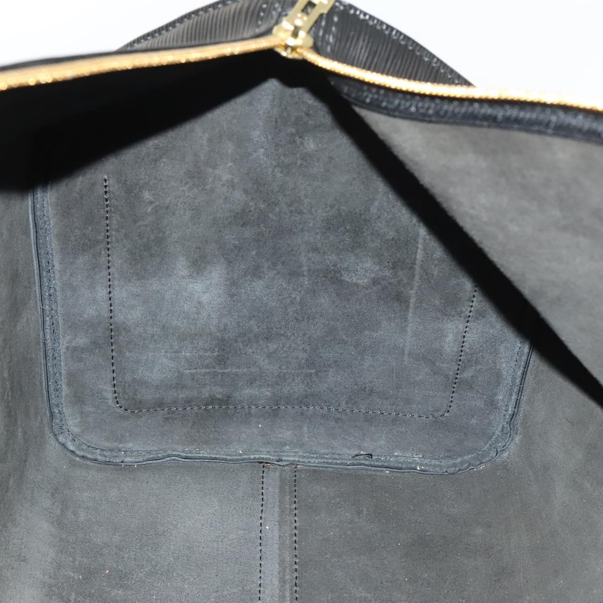Louis Vuitton Keepall 50, Black, Leather, travel