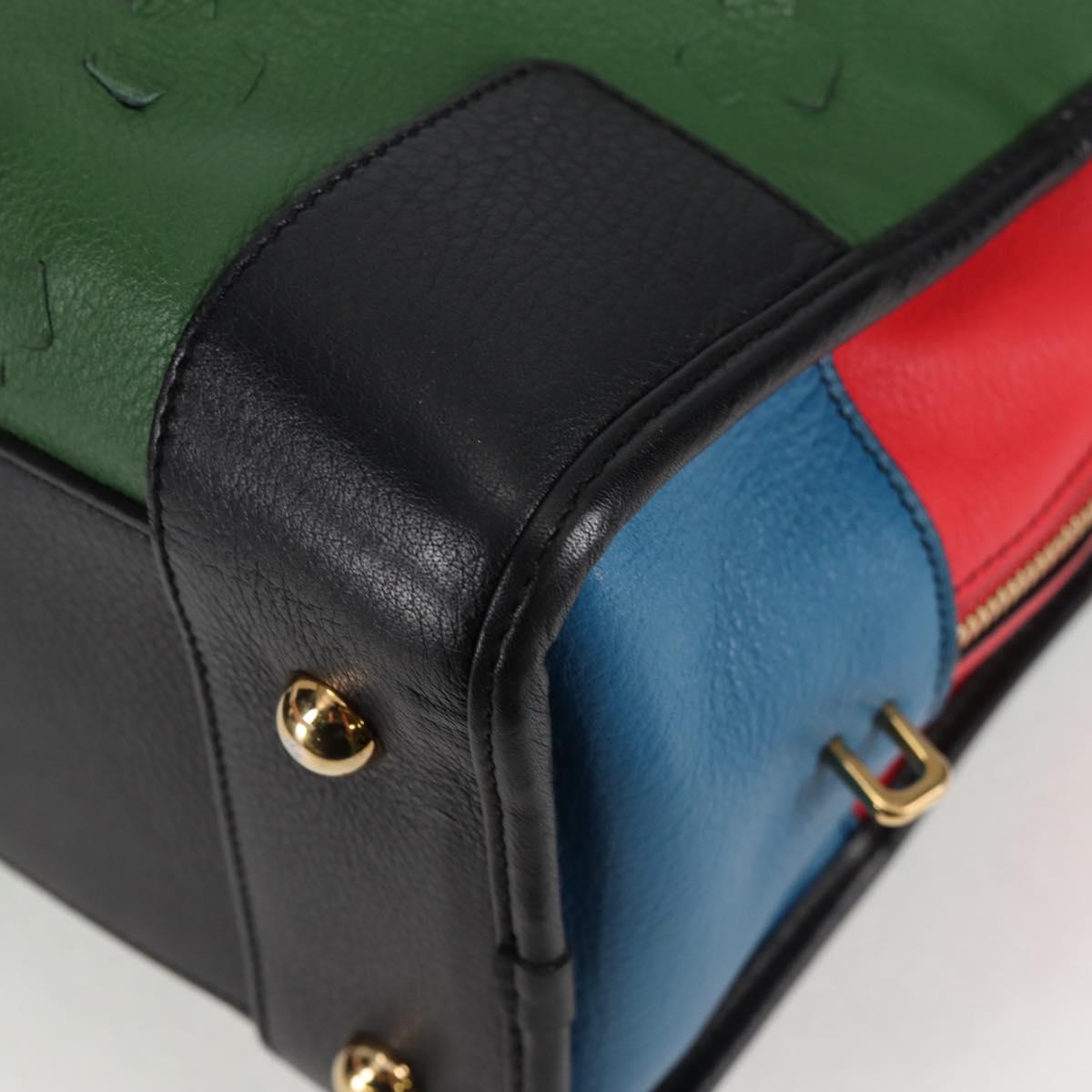 Loewe Amazona, Green, Leather, handbag