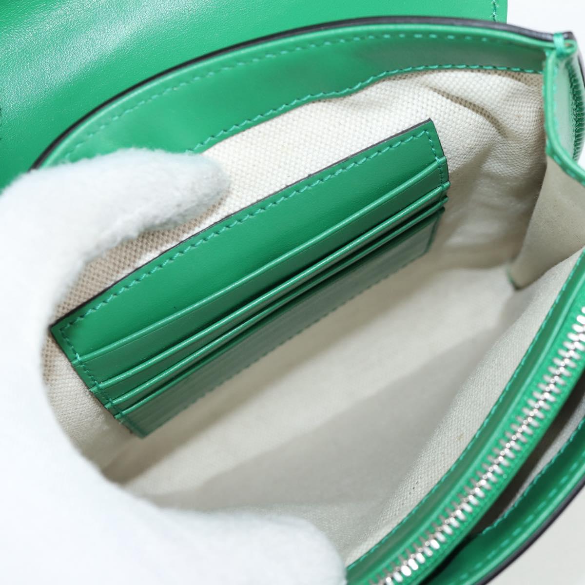 Gucci GG embossé, Green, Leather, shoulder