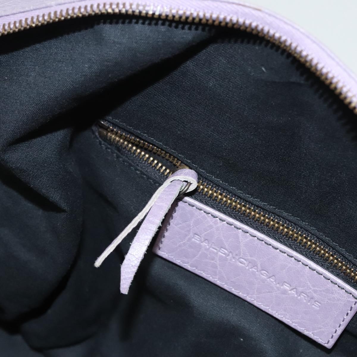 Balenciaga City, Purple, Leather, handbag