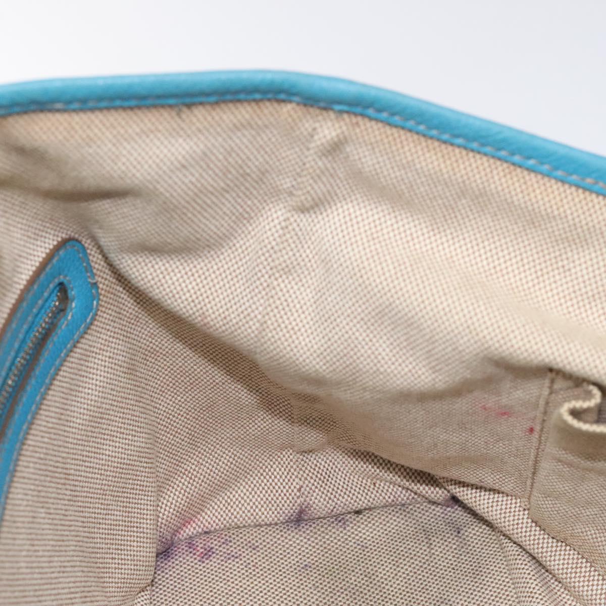 Dior Lady Dior, Blue, Canvas, handbag