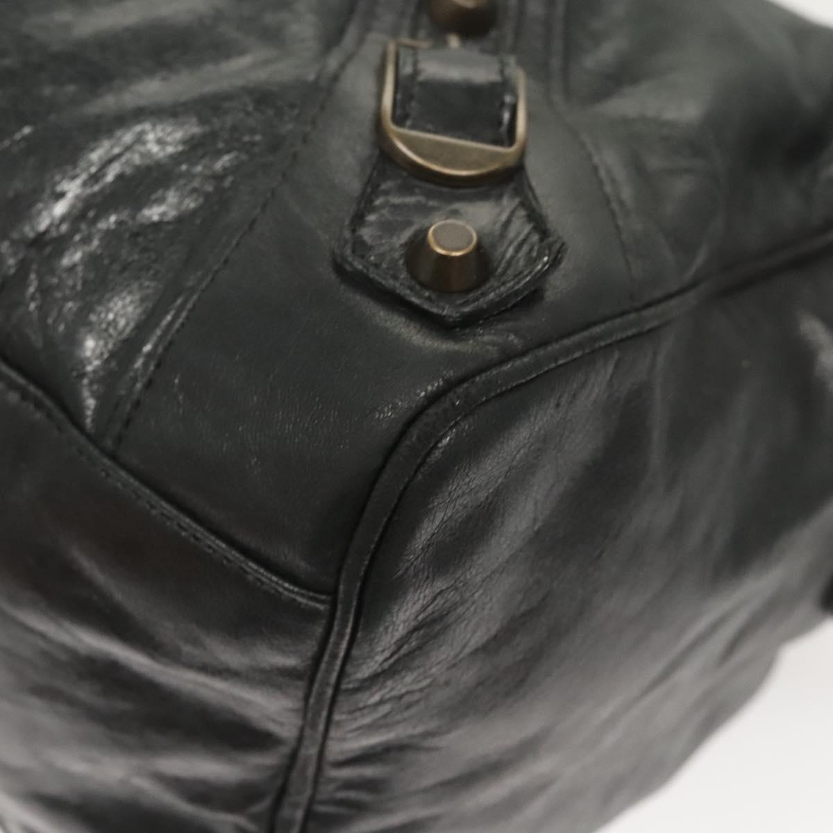 Balenciaga City, Black, Leather, handbag