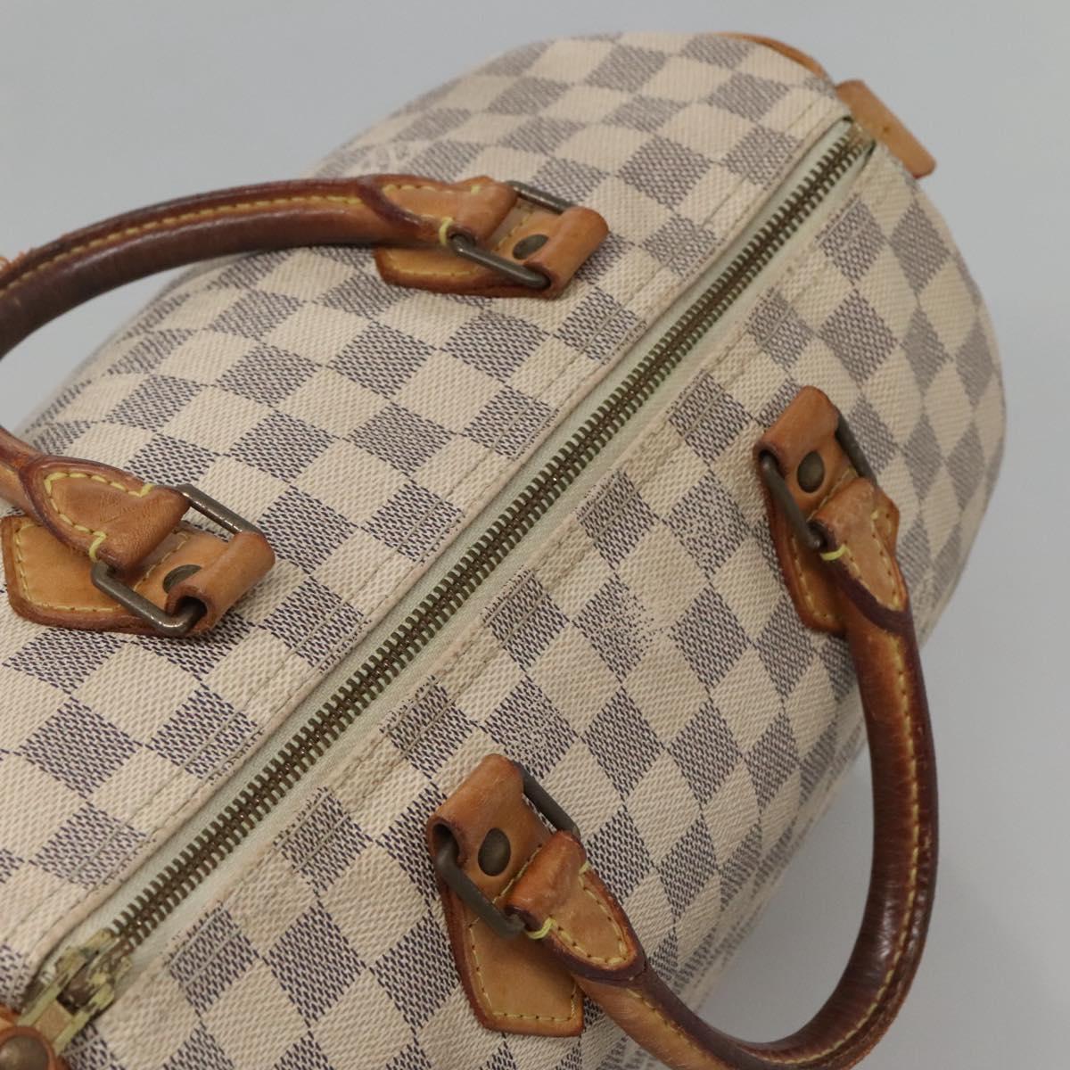 Louis Vuitton Speedy 30, White, Canvas, handbag