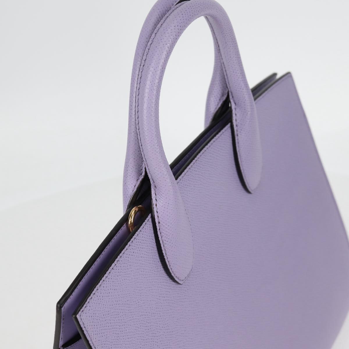 Salvatore Ferragamo Gancini, Purple, Leather, handbag