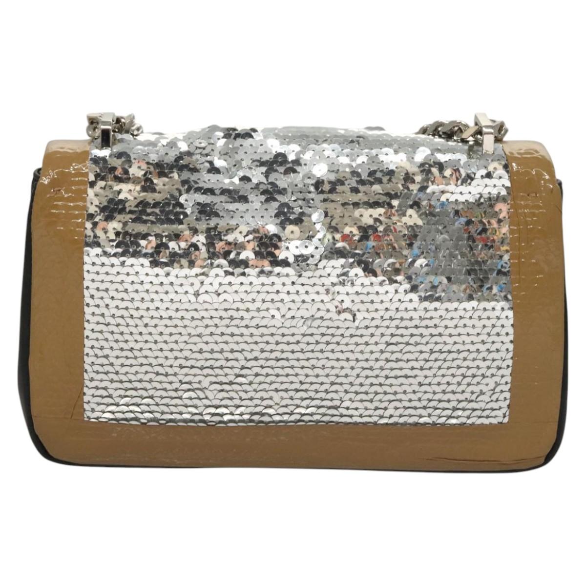 Burberry Lola, Silver, Leather, shoulder