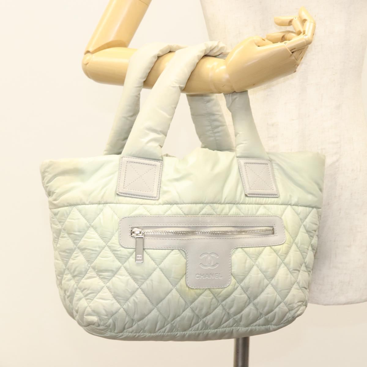 Chanel Coco Cocoon, Grey, NYLON, handbag