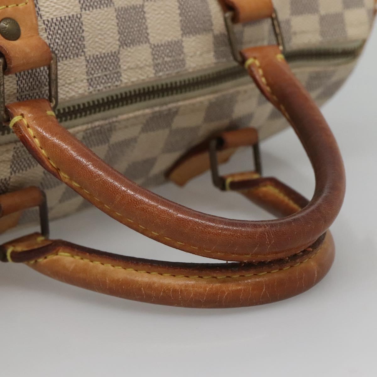 Louis Vuitton Speedy 30, White, Canvas, handbag