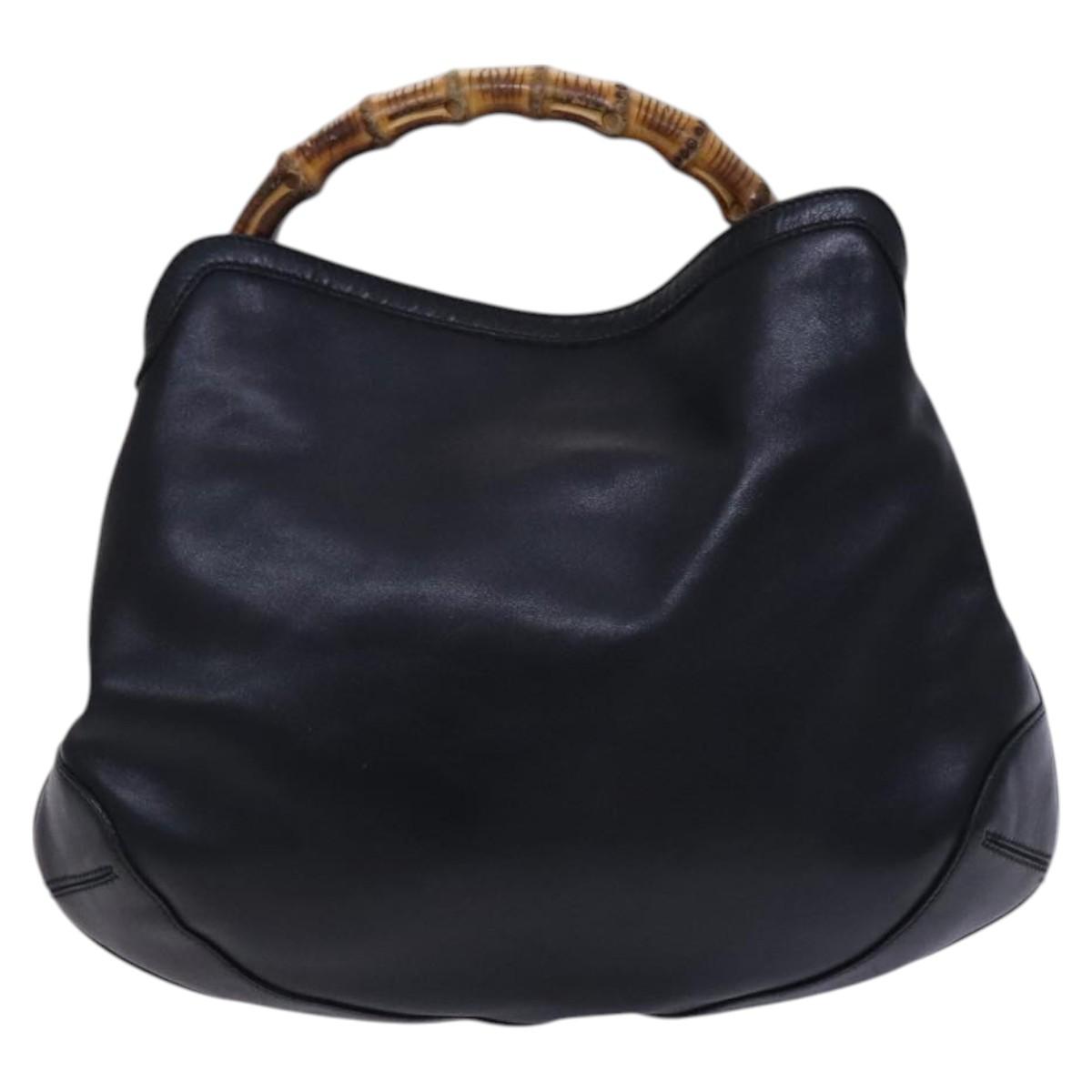 Gucci Peggy, Black, Leather, handbag