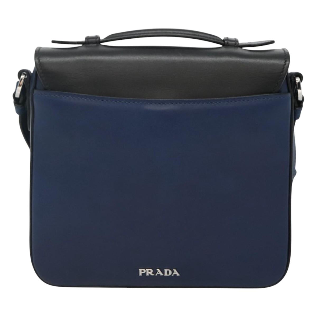 Prada, Black, Leather, shoulder