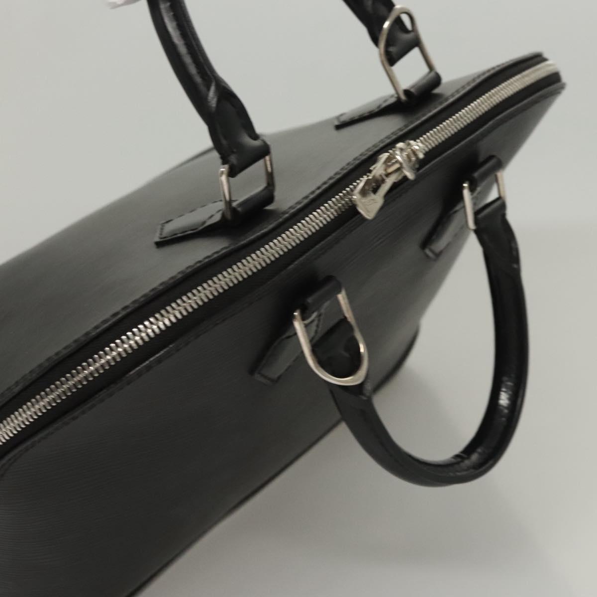 Louis Vuitton Alma, Black, Leather, handbag