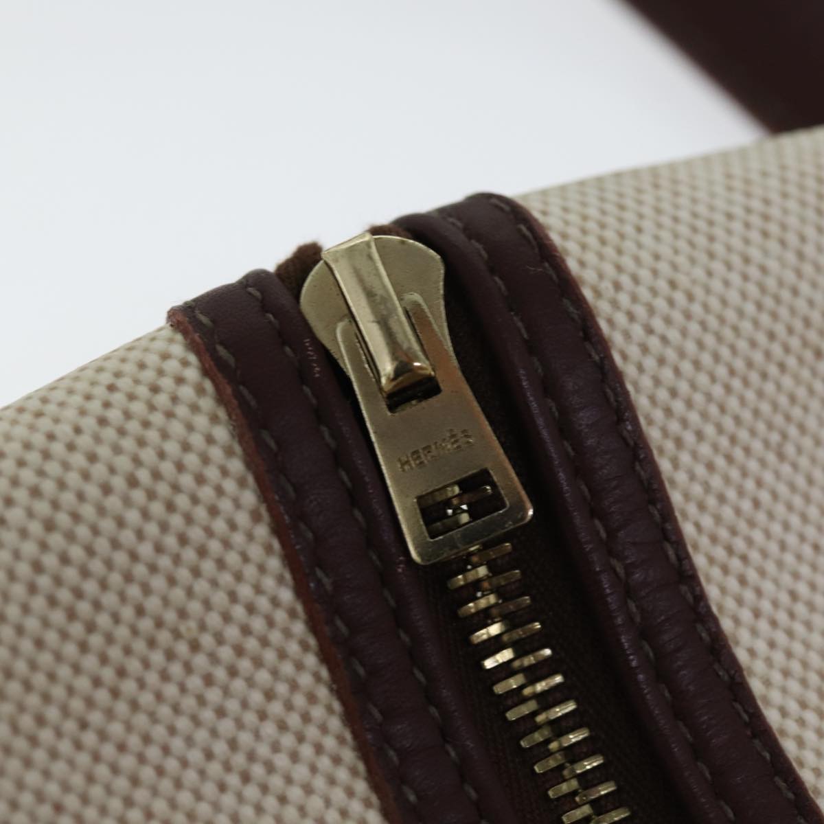Hermès, Beige, Canvas, travel