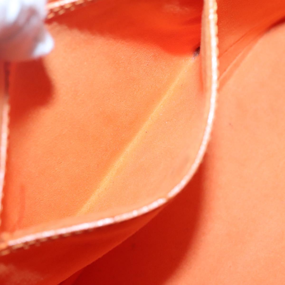 Louis Vuitton Alma, Orange, Leather, handbag